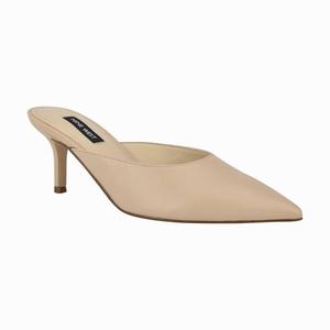 Nine West Ali Pointy Toe Mules - Beige - Ireland (JC6175028)